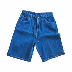 CHEROKEE 90s Granny Jeans Short W/ Wooden Details